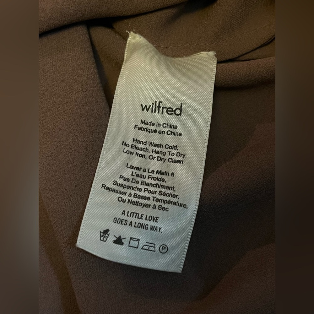 Aritzia Wilfred Morel Blouse Size Xs - Picture 8 of 9